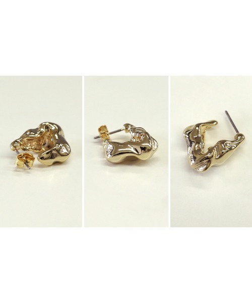 select MOCA（セレクトモカ）の「ミニLAVAピアス（ピアス（両耳用）・レディース・シルバー/ゴールド・FREE）」の11枚目の写真