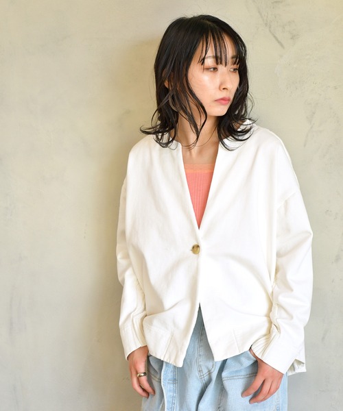 kese-moi(ケセモイ)の「裏毛×ニットカーディガン(ニット/セーター・レディース・ベージュ/オフホワイト/イエロー・FREE)」の8枚目の写真