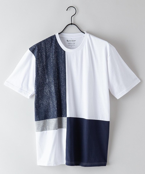 Blue Standard (ブルースタンダード)の「【BLUE STANDARD/ブルースタンダード】汗染みが目立ちにくいTシャツ ZEROSTAIN プリント切り替えTシャツ(Tシャツ/カットソー・メンズ・ホワイト/その他1/その他2/ブラック系その他/カリビアンブルー/ホワイト系その他/その他3/ブルー系その他/ネイビー/その他4/ブルー/ブラック・X-LARGE/LARGE/SMALL/MEDIUM)」の9枚目の写真