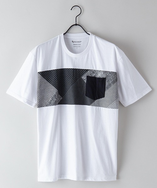 Blue Standard (ブルースタンダード)の「【BLUE STANDARD/ブルースタンダード】汗染みが目立ちにくいTシャツ ZEROSTAIN プリント切り替えTシャツ(Tシャツ/カットソー・メンズ・ホワイト/その他1/その他2/ブラック系その他/カリビアンブルー/ホワイト系その他/その他3/ブルー系その他/ネイビー/その他4/ブルー/ブラック・X-LARGE/LARGE/SMALL/MEDIUM)」の10枚目の写真