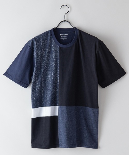 Blue Standard (ブルースタンダード)の「【BLUE STANDARD/ブルースタンダード】汗染みが目立ちにくいTシャツ ZEROSTAIN プリント切り替えTシャツ(Tシャツ/カットソー・メンズ・ホワイト/その他1/その他2/ブラック系その他/カリビアンブルー/ホワイト系その他/その他3/ブルー系その他/ネイビー/その他4/ブルー/ブラック・X-LARGE/LARGE/SMALL/MEDIUM)」の12枚目の写真