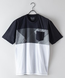 【BLUE STANDARD/ブルースタンダード】汗染みが目立ちにくいTシャツ ZEROSTAIN プリント切り替えTシャツ