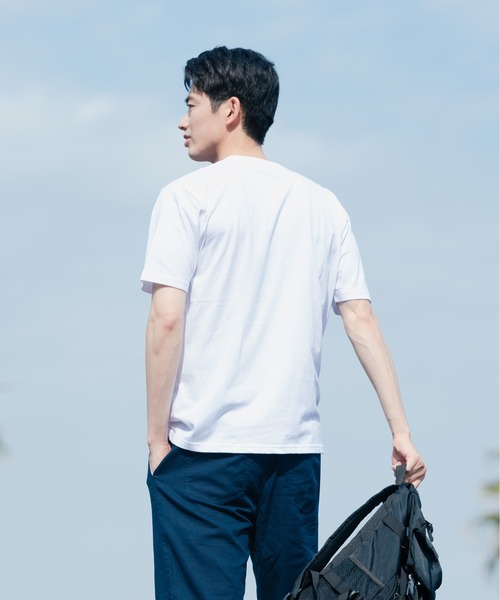 Blue Standard (ブルースタンダード)の「【BLUE STANDARD/ブルースタンダード】汗染みが目立ちにくいTシャツ ZEROSTAIN プリント切り替えTシャツ(Tシャツ/カットソー・メンズ・ホワイト/その他1/その他2/ブラック系その他/カリビアンブルー/ホワイト系その他/その他3/ブルー系その他/ネイビー/その他4/ブルー/ブラック・X-LARGE/LARGE/SMALL/MEDIUM)」の15枚目の写真