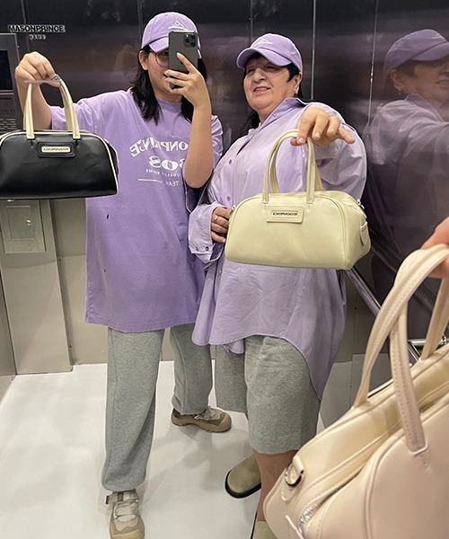 MASONPRINCE(メイソンプリンス)の「【MASONPRINCE】Oversized vintage-like logo print damage TEE DT3106(Tシャツ/カットソー・メンズ・グリーン/ライトブルー/パープル/ベージュ/ブラック/ブルー・S/L/M)」の13枚目の写真