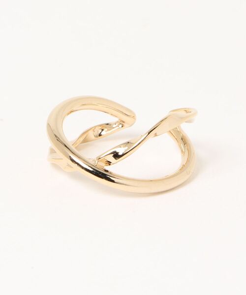Phoebe（フィービィー）の「2wayクロッシングパスリング&イヤーカフ（リング・レディース・イエローゴールド/シルバー×ゴールド・FREE）」の3枚目の写真