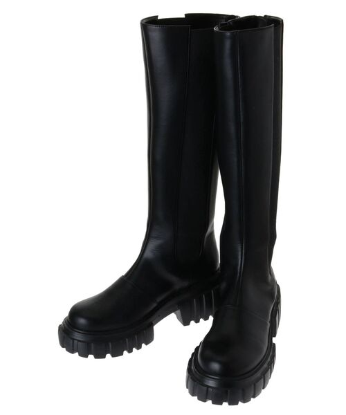 jouetie（ジュエティ）の「サイドゴアロングブーツ（ブーツ・レディース・ブラック/オフホワイト・M/L）」の21枚目の写真