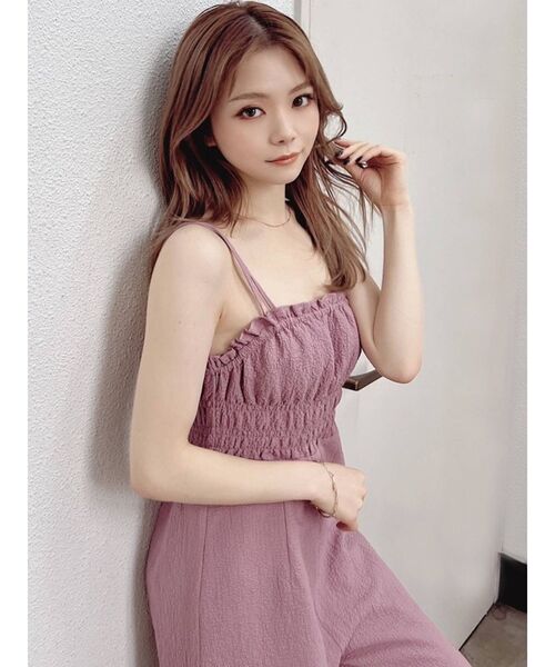 RESEXXY（リゼクシー）の「バストシャーリングコンビネゾン（つなぎ/オールインワン・レディース・ピンク/その他/ブラック/ベージュ・FREE）」の5枚目の写真