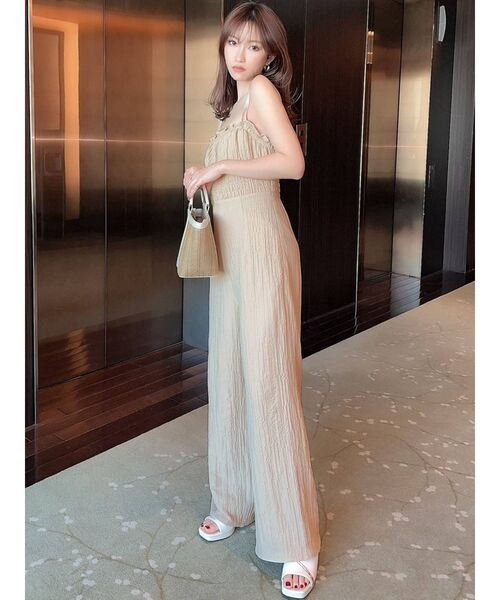 RESEXXY（リゼクシー）の「バストシャーリングコンビネゾン（つなぎ/オールインワン・レディース・ピンク/その他/ブラック/ベージュ・FREE）」の7枚目の写真