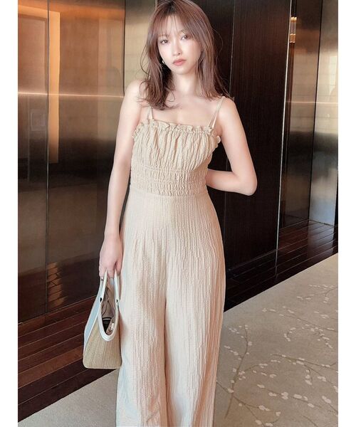 RESEXXY（リゼクシー）の「バストシャーリングコンビネゾン（つなぎ/オールインワン・レディース・ピンク/その他/ブラック/ベージュ・FREE）」の10枚目の写真