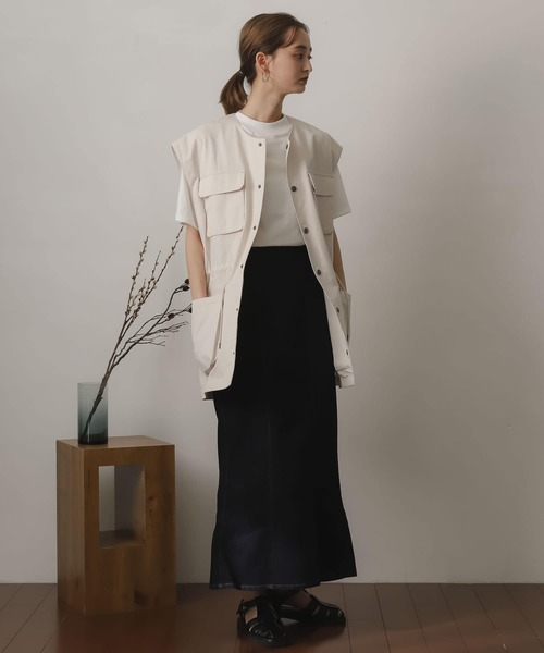 SENSE OF PLACE by URBAN RESEARCH(センスオブプレイスバイアーバンリサーチ)の「『ユニセックス』マルチポケットミリタリーベスト(ベスト・メンズ・ライトカーキ/ブラック/ライトベージュ・LARGE/MEDIUM)」の21枚目の写真