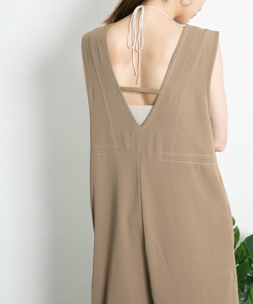 KBF（ケイビーエフ）の「ガーター編みホルターニット（ニット/セーター・レディース・カーキ/グレー系その他/ベージュ系その他・ONE）」の20枚目の写真