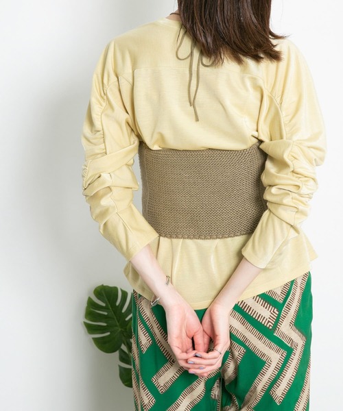 KBF（ケイビーエフ）の「ガーター編みホルターニット（ニット/セーター・レディース・カーキ/グレー系その他/ベージュ系その他・ONE）」の18枚目の写真