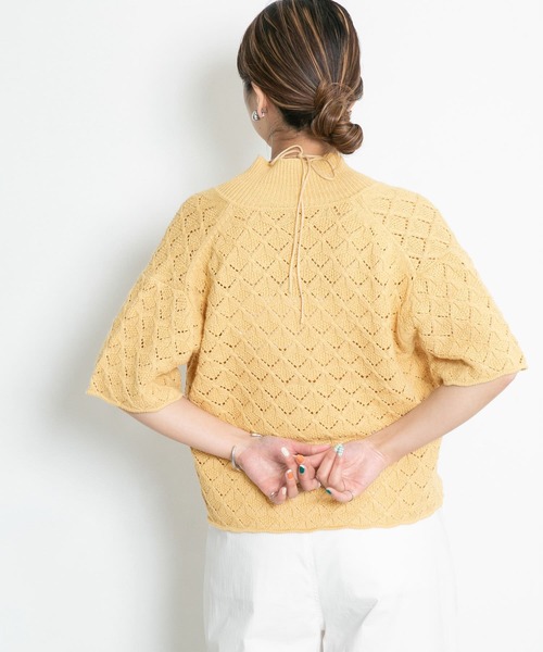 KBF（ケイビーエフ）の「ガーター編みホルターニット（ニット/セーター・レディース・カーキ/グレー系その他/ベージュ系その他・ONE）」の11枚目の写真