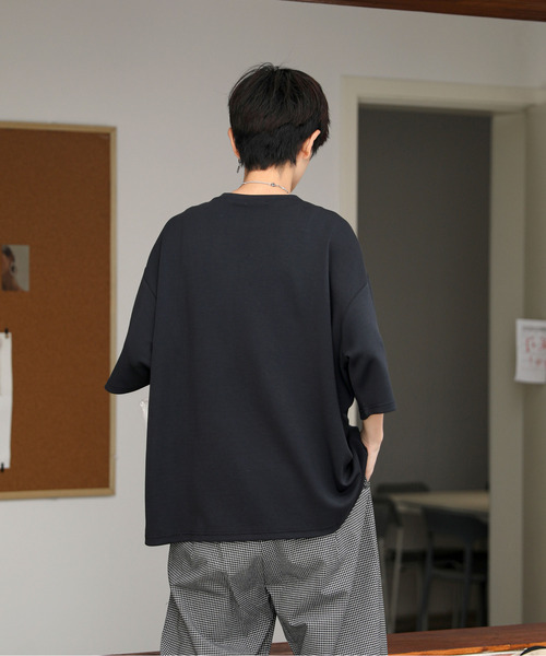 neos（ネオス）の「【neos -addictive design-】ルーズシルエット 接触冷感 ハーフスリーブ ベーシック Tシャツ（Tシャツ/カットソー・メンズ・ホワイト/ブラック/ターコイズブルー/カーキ/ピンク・MEDIUM/LARGE/X-LARGE）」の11枚目の写真