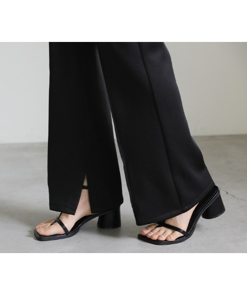 select MOCA（セレクトモカ）の「ポンチピンタック裾スリットパンツ（スラックス・レディース・ブラック/レッド/グリーン・SMALL/MEDIUM）」の20枚目の写真