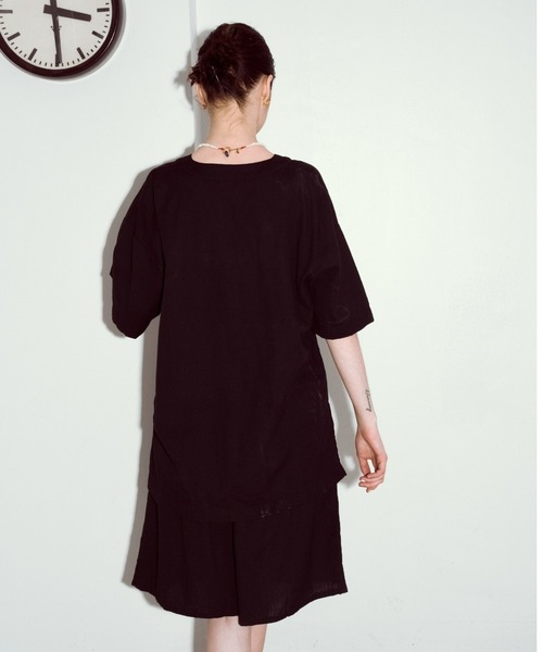 manana suerte（マニャーナスエルテ）の「コットンリネン スリットネックプルオーバー（シャツ/ブラウス・レディース・グレー/ブラック/グリーン・FREE）」の6枚目の写真