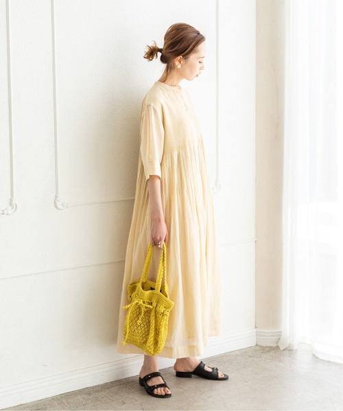 IENAワンピース　専用 IENA（イエナ）の「《WEB限定追加》コットンボイルピンタックシャツ