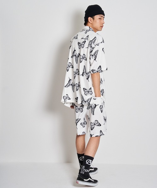 GALLIS ADDICTION(ガリスアディクション)の「GA BUTTERFLY O・C SHIRT/バタフライ オープンカラー半袖シャツ(シャツ/ブラウス・メンズ・ホワイト/ブラック/ベージュ・FREE)」の18枚目の写真