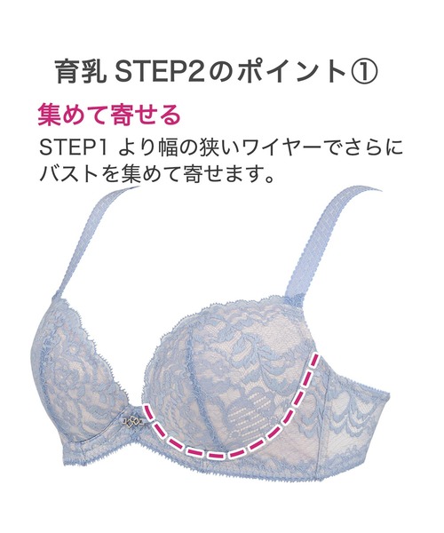 BRADELIS NEWYORK（ブラデリスニューヨーク）の「ブラデリス ナオミステップ2ブラ22S2 育乳補整　補正下着（ブラジャー・レディース・ブラック/オレンジ/ブルー系その他・B70/C70/D70/B75/C65/C75/D65/D75/E65/E70/E75/F65/F70/F75）」の14枚目の写真