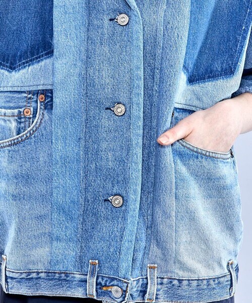 FILL THE BILL(フィルザビル)】リメイクデニムジャケット 202-221038