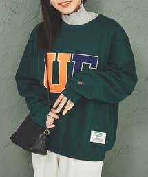 DISCUS×UNIVERSITY裏毛スウェットプルオーバー
