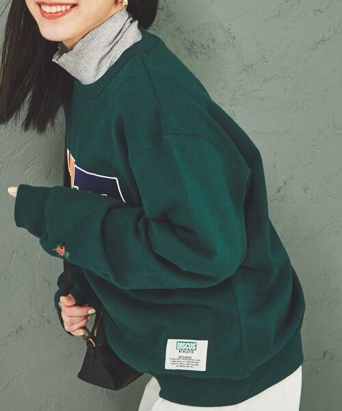 DISCUS（ディスカス）の「DISCUS×UNIVERSITY裏毛スウェットプルオーバー（スウェット・レディース・グレー/ケリーグリーン・M/L）」の6枚目の写真