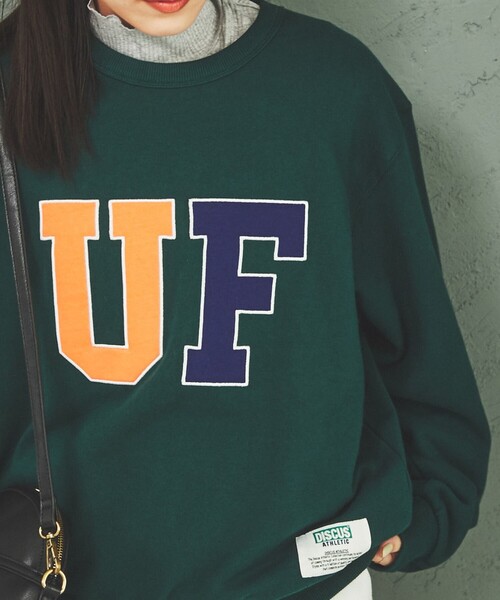 DISCUS（ディスカス）の「DISCUS×UNIVERSITY裏毛スウェットプルオーバー（スウェット・レディース・グレー/ケリーグリーン・M/L）」の22枚目の写真