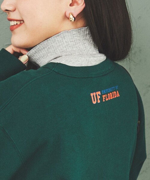 DISCUS（ディスカス）の「DISCUS×UNIVERSITY裏毛スウェットプルオーバー（スウェット・レディース・グレー/ケリーグリーン・M/L）」の20枚目の写真