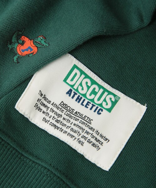 DISCUS（ディスカス）の「DISCUS×UNIVERSITY裏毛スウェットプルオーバー（スウェット・レディース・グレー/ケリーグリーン・M/L）」の8枚目の写真