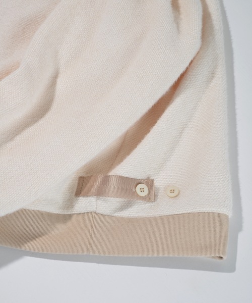 SUPERTHANKS（スーパーサンクス）の「リブモックネックオーバーサイズカットソー ビッグシルエット（ユニセックス）BRUSHED RIB MOCKNECK（ニット/セーター・メンズ・ブルー/ブラック/オフホワイト・S/M/L）」の15枚目の写真