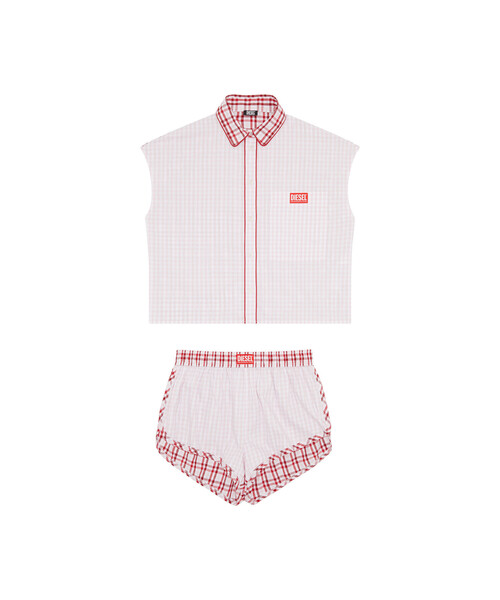 DIESEL（ディーゼル）の「レディース 半袖パジャマ セット ルームウェア（ルームウェア/パジャマ・レディース・ピンク/ブルー・SMALL/LARGE/MEDIUM）」の7枚目の写真