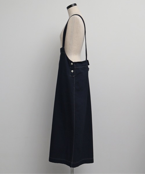 chambre de charme（シャンブルドゥシャーム）の「cdc コットンタイプライター NVW 吊りパンツ（その他パンツ・レディース・ネイビー/グリーン・FREE）」の19枚目の写真