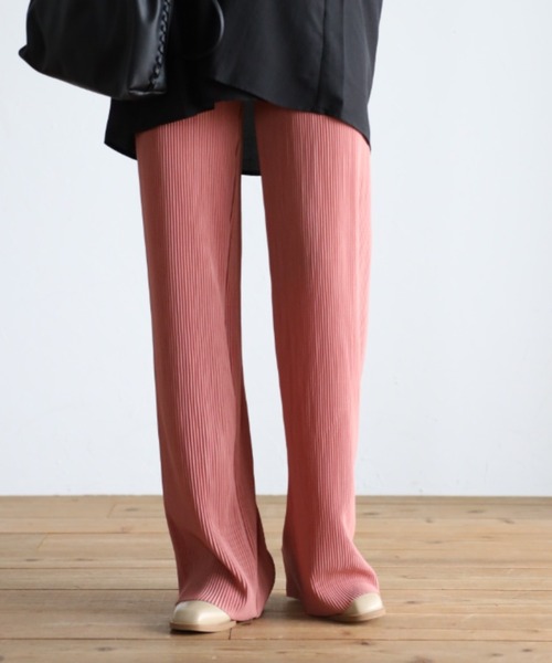 sakishimatokyo（サキシマトーキョー）の「セルフカットカラーパンツ【動画あり】（スウェットパンツ・レディース・グリーン/グレイッシュベージュ/ピンク/ブラック/ブラウン/パープル/ダークオレンジ/カーキ/ブルー/ブラック系その他/ブラウン系その他・FREE）」の10枚目の写真