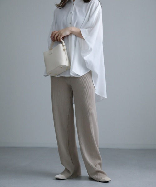 sakishimatokyo（サキシマトーキョー）の「セルフカットカラーパンツ【動画あり】（スウェットパンツ・レディース・グリーン/グレイッシュベージュ/ピンク/ブラック/ブラウン/パープル/ダークオレンジ/カーキ/ブルー/ブラック系その他/ブラウン系その他・FREE）」の15枚目の写真