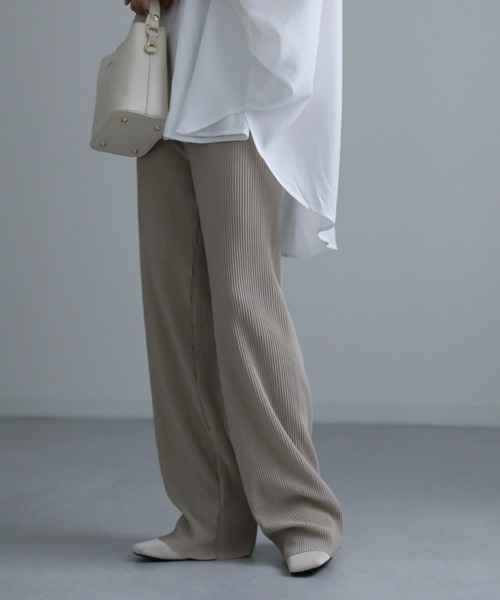 sakishimatokyo（サキシマトーキョー）の「セルフカットカラーパンツ【動画あり】（スウェットパンツ・レディース・グリーン/グレイッシュベージュ/ピンク/ブラック/ブラウン/パープル/ダークオレンジ/カーキ/ブルー/ブラック系その他/ブラウン系その他・FREE）」の12枚目の写真