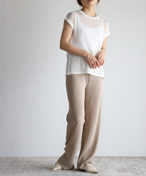 sakishimatokyo（サキシマトーキョー）の「セルフカットカラーパンツ【動画あり】（スウェットパンツ・レディース・グリーン/グレイッシュベージュ/ピンク/ブラック/ブラウン/パープル/ダークオレンジ/カーキ/ブルー/ブラック系その他/ブラウン系その他・FREE）」の22枚目の写真