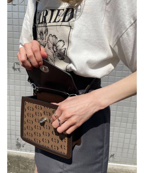 EMODA(エモダ)の「モノグラムハンドルバッグ(ハンドバッグ・レディース・その他/その他1/イエロー/ブラック・FREE)」の12枚目の写真