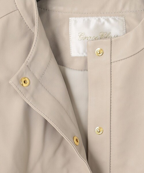 セール】ツイードポケットレザージャケット（ライダースジャケット