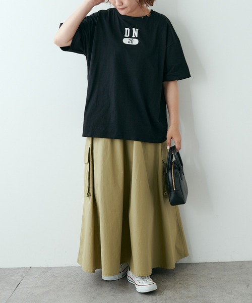 PUAL CE CIN（ピュアルセシン）の「【Du noir】フロッキープリントTシャツ（Tシャツ/カットソー・レディース・ホワイト/ブラック/グレー・FREE）」の20枚目の写真