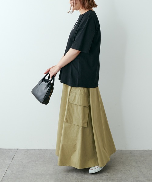 PUAL CE CIN（ピュアルセシン）の「【Du noir】フロッキープリントTシャツ（Tシャツ/カットソー・レディース・ホワイト/ブラック/グレー・FREE）」の21枚目の写真