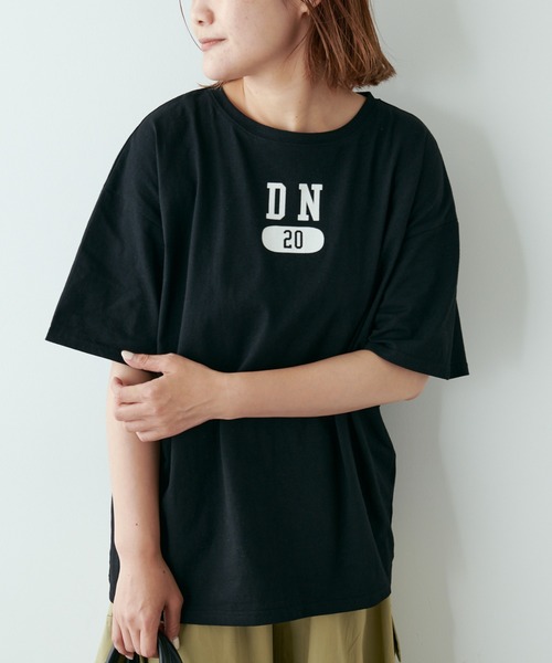 PUAL CE CIN（ピュアルセシン）の「【Du noir】フロッキープリントTシャツ（Tシャツ/カットソー・レディース・ホワイト/ブラック/グレー・FREE）」の18枚目の写真