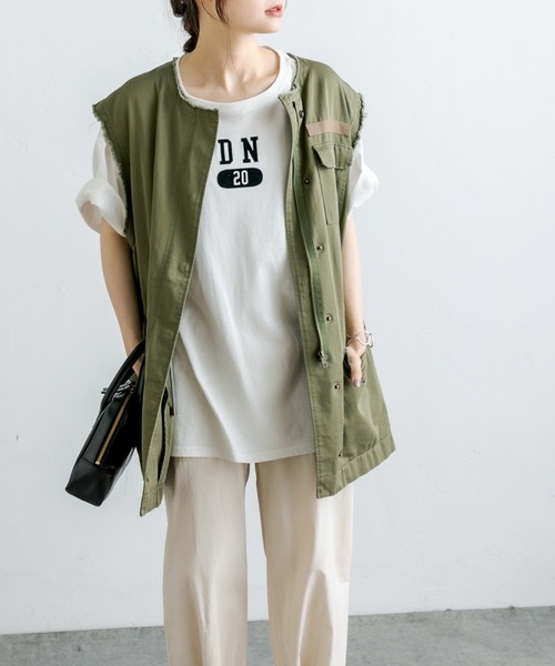 PUAL CE CIN（ピュアルセシン）の「【Du noir】フロッキープリントTシャツ（Tシャツ/カットソー・レディース・ホワイト/ブラック/グレー・FREE）」の14枚目の写真