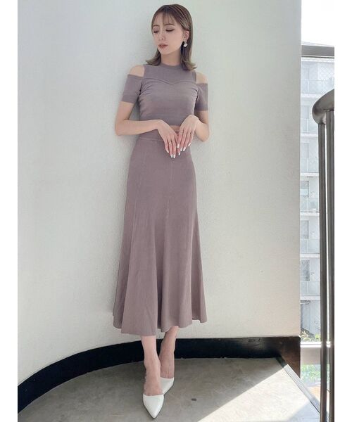 GYDA（ジェイダ）の「【セットアップ着用可】リブソフトマーメイド ニットスカート（スカート・レディース・ブラック/ベージュ/ピンク・FREE）」の11枚目の写真