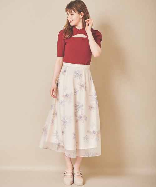 31 Sons de mode（トランテアン ソン ドゥ モード）の「水彩花柄フレア