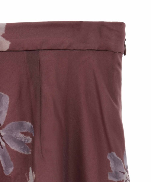 31 Sons de mode（トランテアン　ソン　ドゥ　モード）の「水彩花柄フレアスカート（スカート・レディース・グレー/クリーム/ブラウン・36/38）」の7枚目の写真