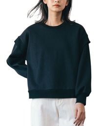 裏起毛レイヤード風プルオーバー