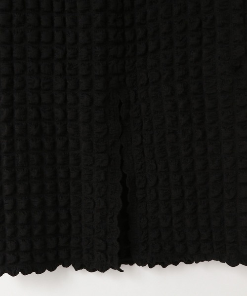 yuw（ユウ）の「フクレジャガードタイトスカート　349510（スカート・レディース・アイボリー/ブラック/ピンク/パープル/ブラック系その他・FREE）」の9枚目の写真