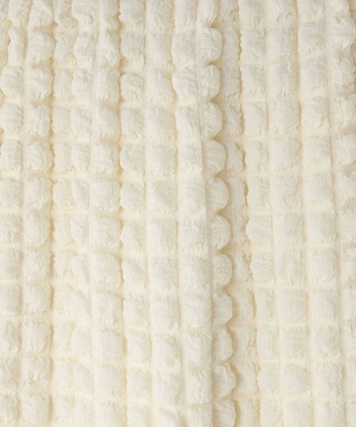 yuw（ユウ）の「フクレジャガードタイトスカート　349510（スカート・レディース・アイボリー/ブラック/ピンク/パープル/ブラック系その他・FREE）」の7枚目の写真