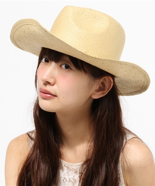 And A（アンドエー）の「コンチョ付き中折れHAT（ハット・レディース・ブラック/ベージュ・FREE）」の3枚目の写真