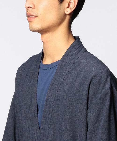 UNITED ARROWS（ユナイテッドアローズ）の「WL キモノ コート◆（その他アウター・メンズ・ネイビー・MEDIUM/SMALL/LARGE）」の4枚目の写真